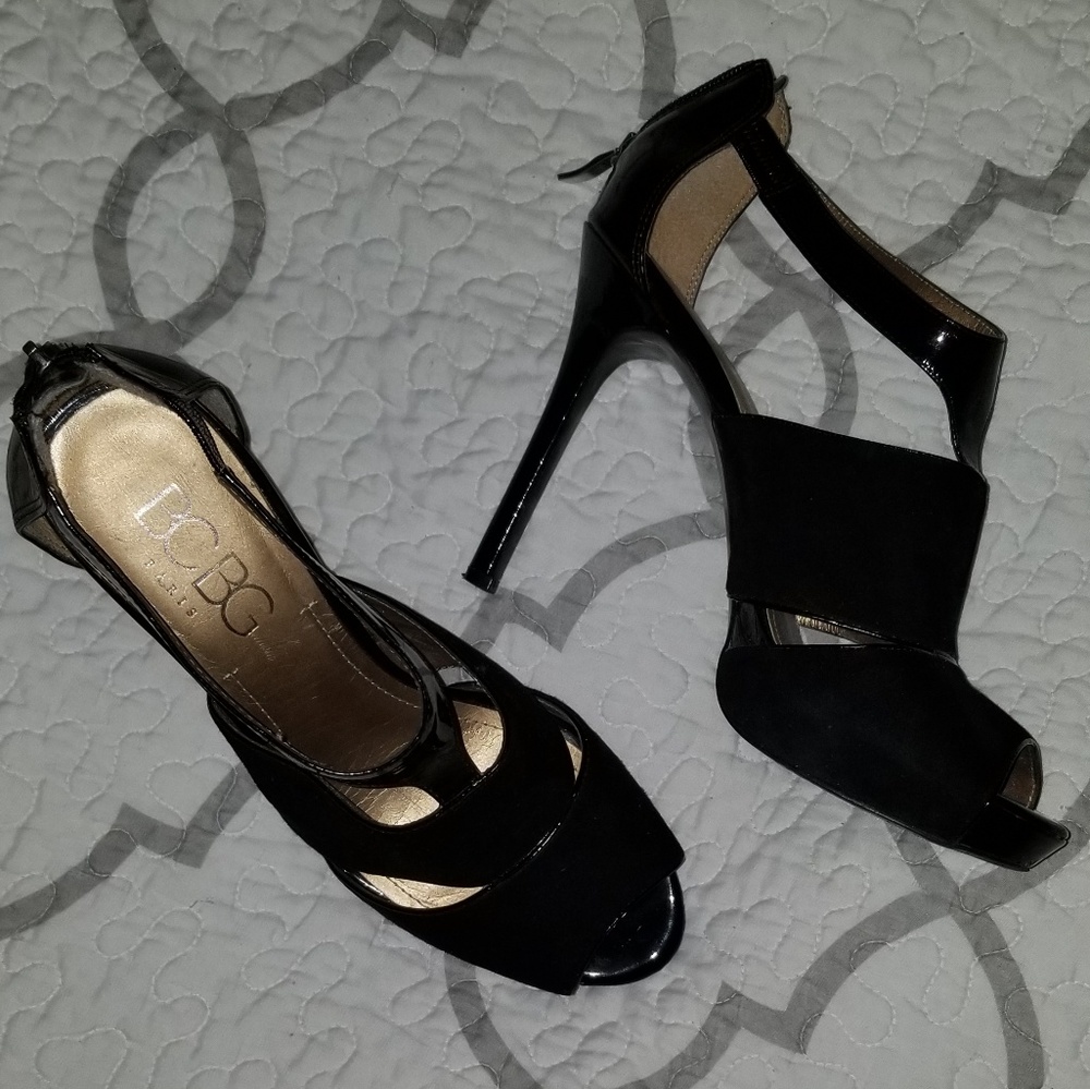 BCBG Paris Peep-toe Platform Heels